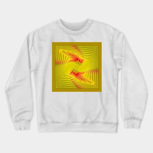 twisted golden yellow design Crewneck Sweatshirt
